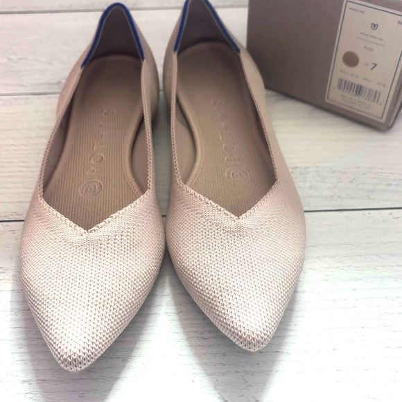 Rothy’s The Point in Ecru Women’s Size 7 - Picture 2 of 5